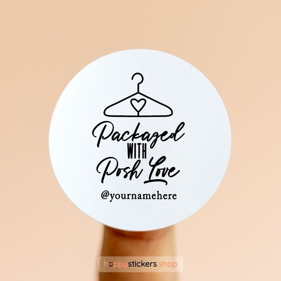 Packaged with Posh Love! Stickers & Labels with your custom text - Picture 14 of 17